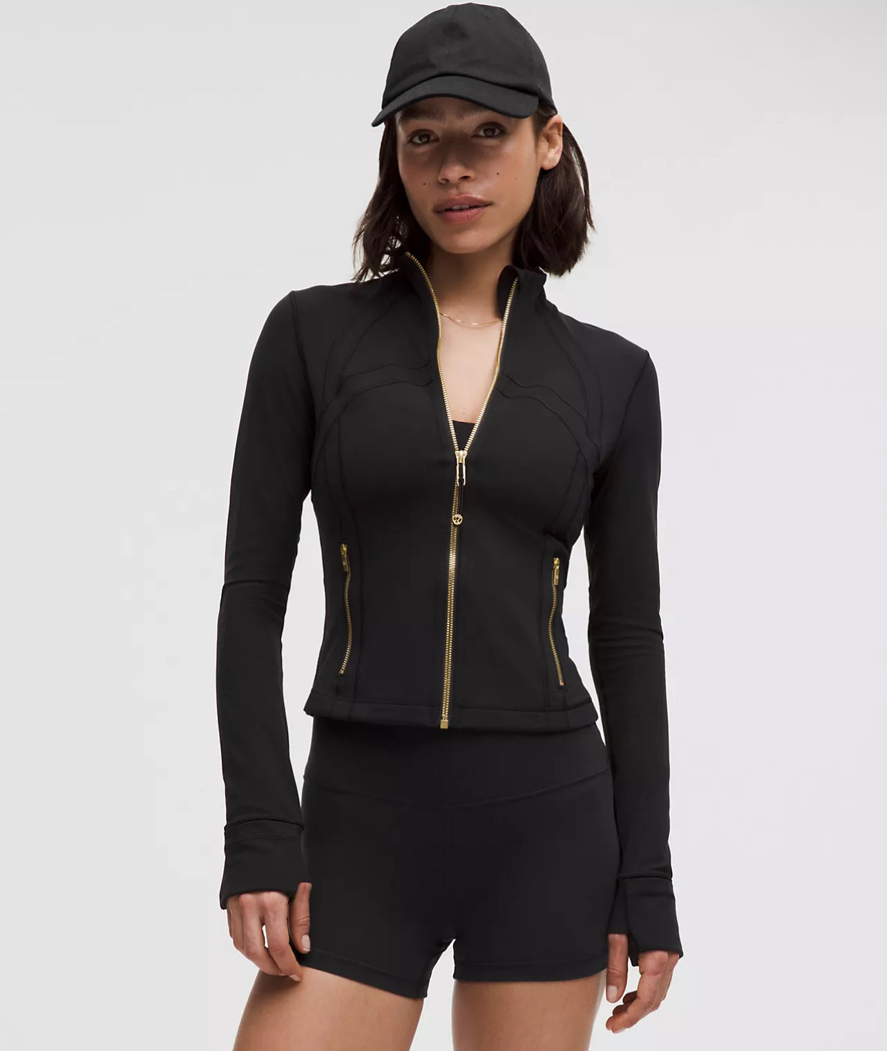 Lululemon Cropped Define set ‘Black/Gold’