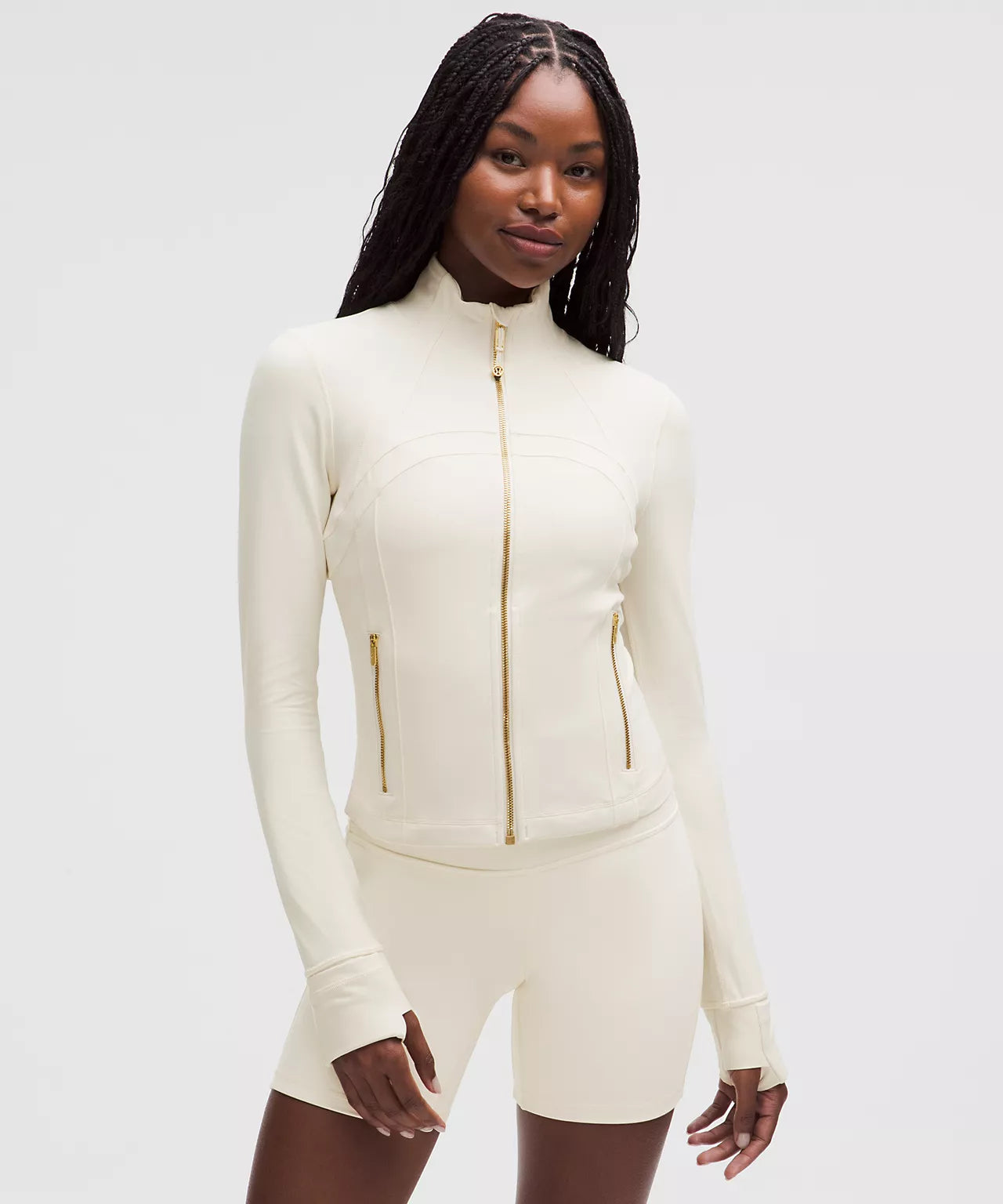 Lululemon Cropped Define set ‘Light Ivory/Gold’