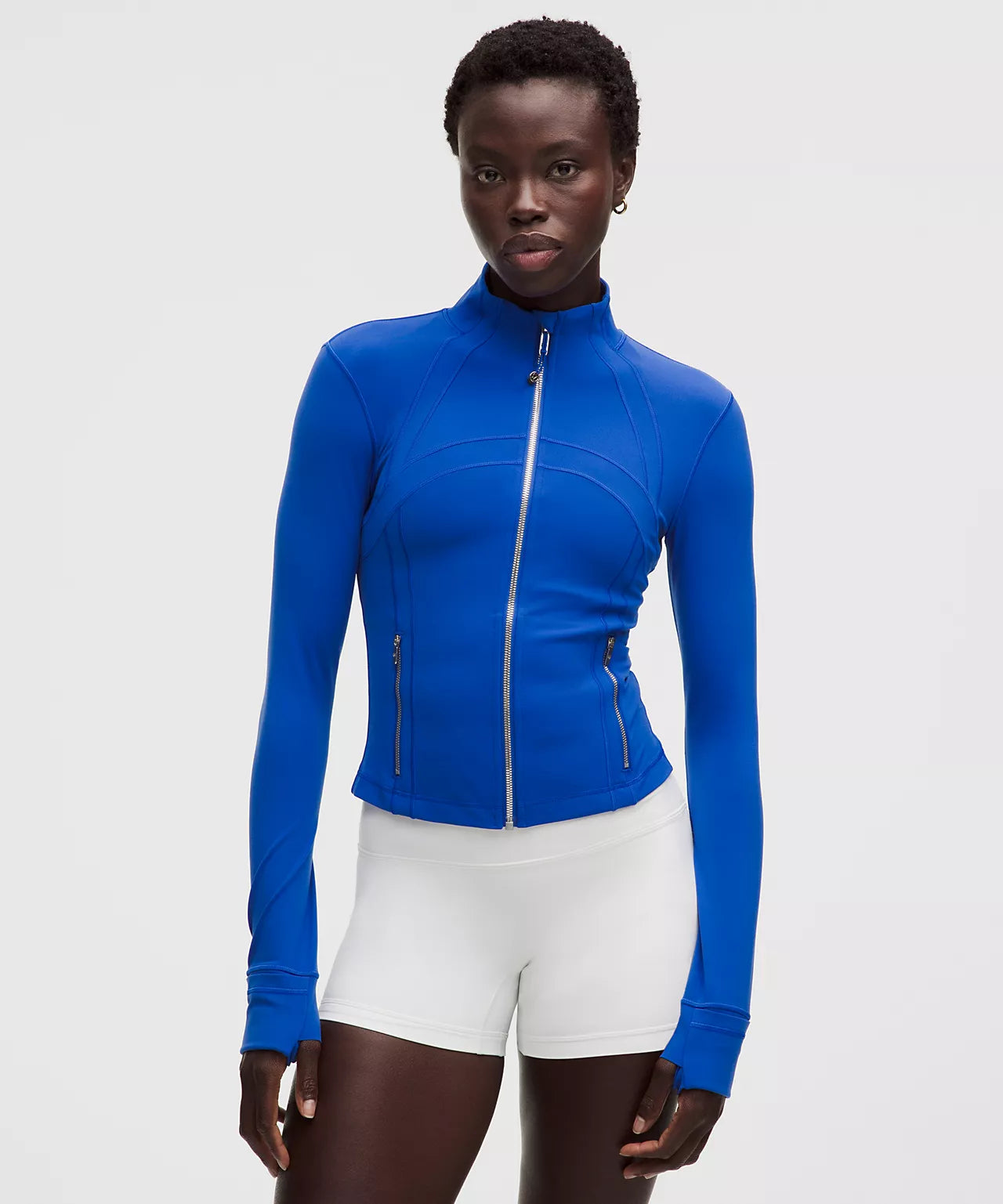 Lululemon Cropped Define set ‘Beach Ball Blue/Silver’