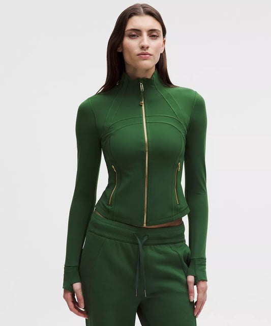 Lululemon Cropped Define set ‘Ivy Grove/Gold’