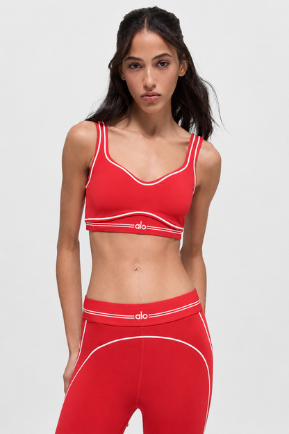 Alo Yoga set ‘Red/White’